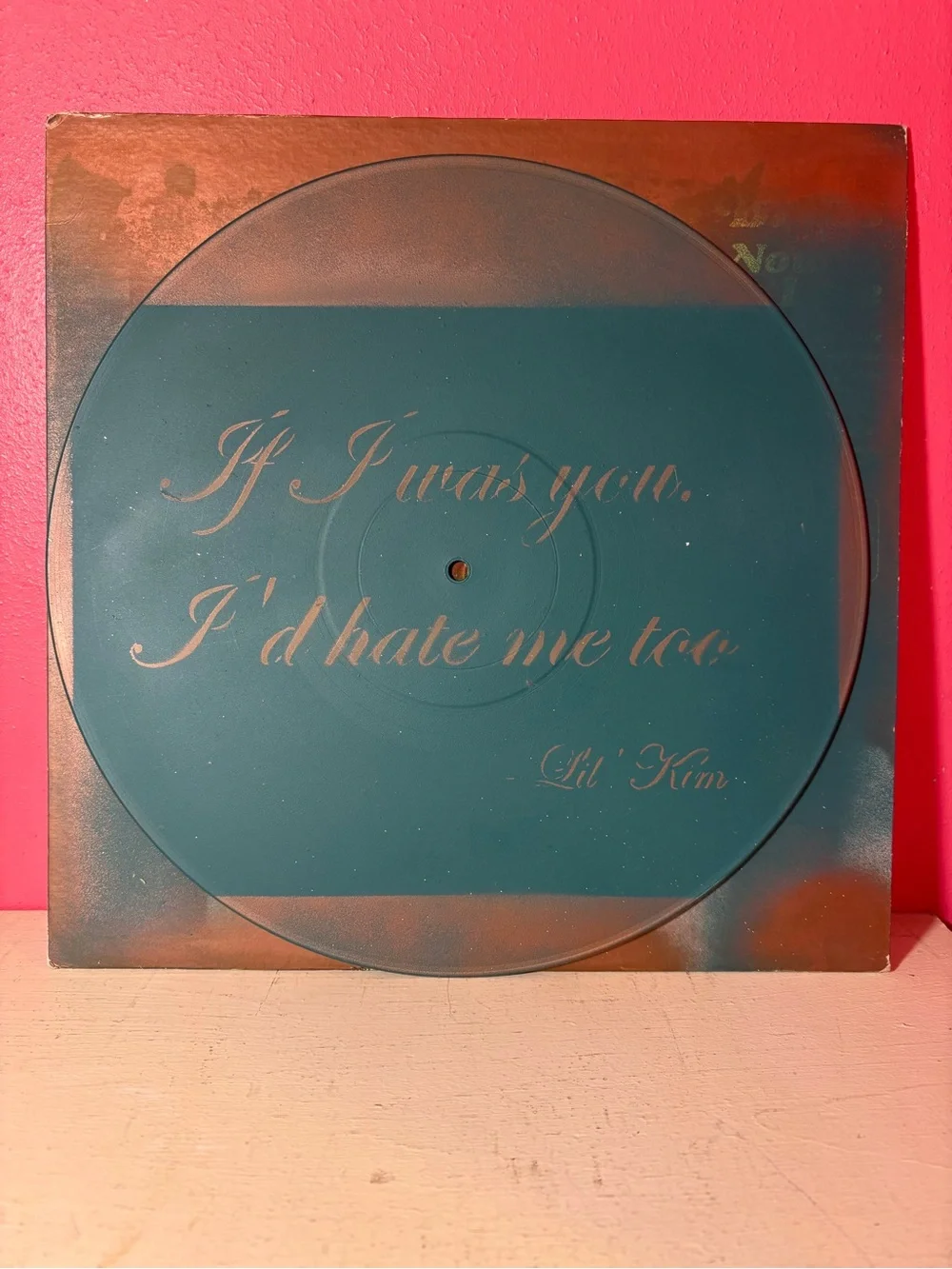 Herb Alpert Original Stencil Record Album If I was you, I'd Hate me too Graffiti